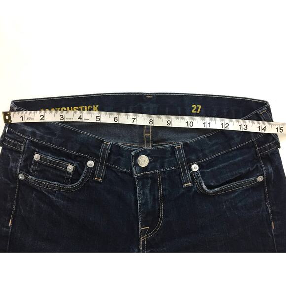 J. Crew Matchstick Denim Cropped Jeans Indigo Size 27 - Picture 2 of 8